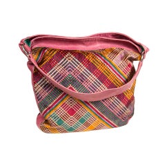 Missoni signature print velvet and leather shoulderbag presented by funkyfinders