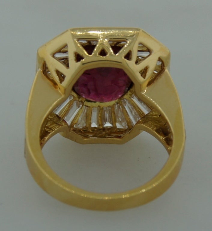 VAN CLEEF & ARPELS 5.66-ct Burmese Ruby Diamond Gold Ring 1