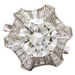 Diamond White Gold Platinum Ring
