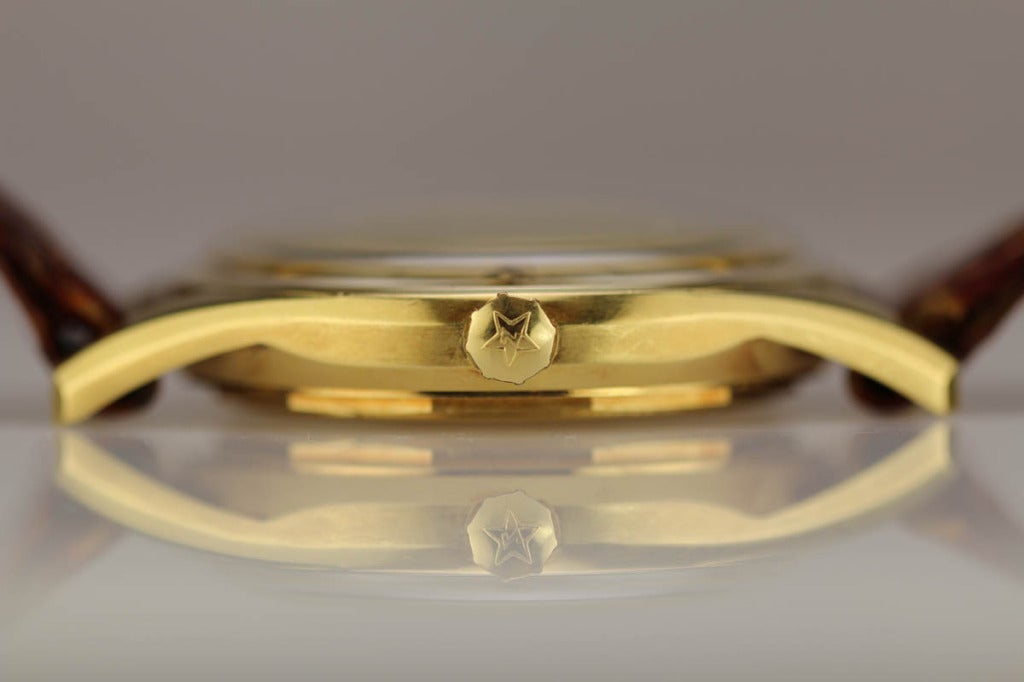 Zenith Gelbgold Kapitän Automatik Armbanduhr ca. 1950er Jahre 6