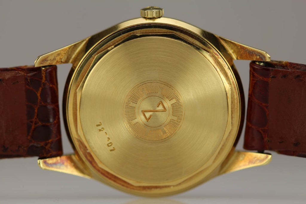 Zenith Gelbgold Kapitän Automatik Armbanduhr ca. 1950er Jahre Herren