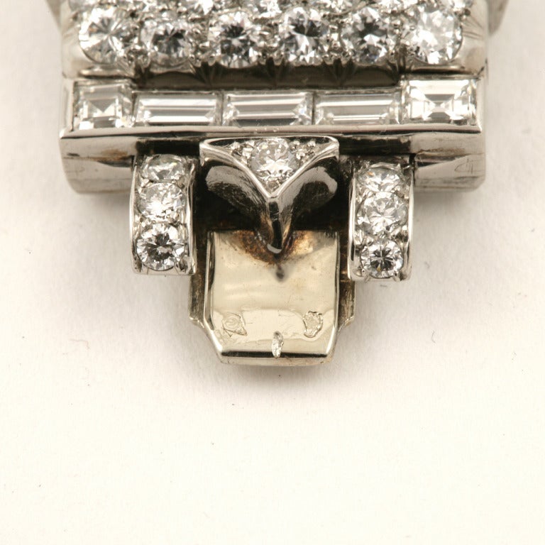 Women's Bulgari Art Deco Diamond Platinum Bracelet