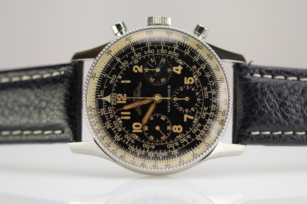Breitling Stainless Steel Navitimer Frist Edition Chronograph Ref 806 circa 1950s 1