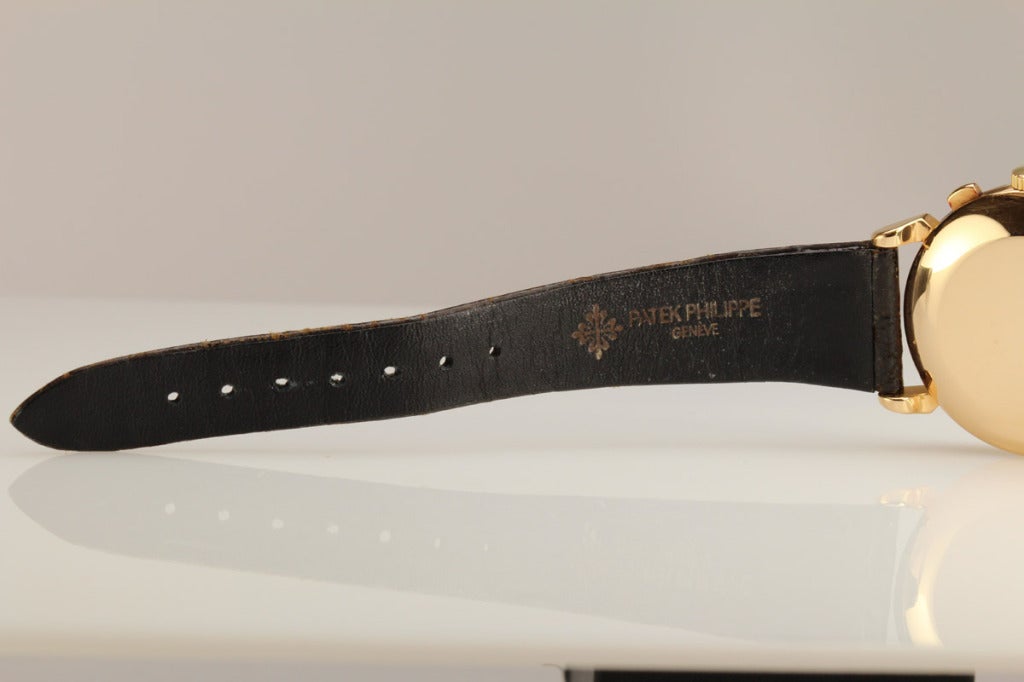 Patek Philippe Rose Gold Chronograph Wristwatch Ref 1579 In Excellent Condition In Miami Beach, FL