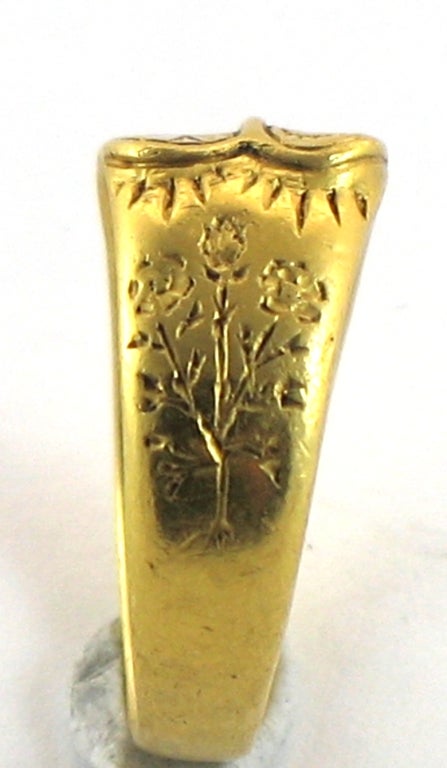 Georgian Gold Iconographic Ring England c1470