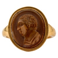 Cameo Ring of a Man in Profile