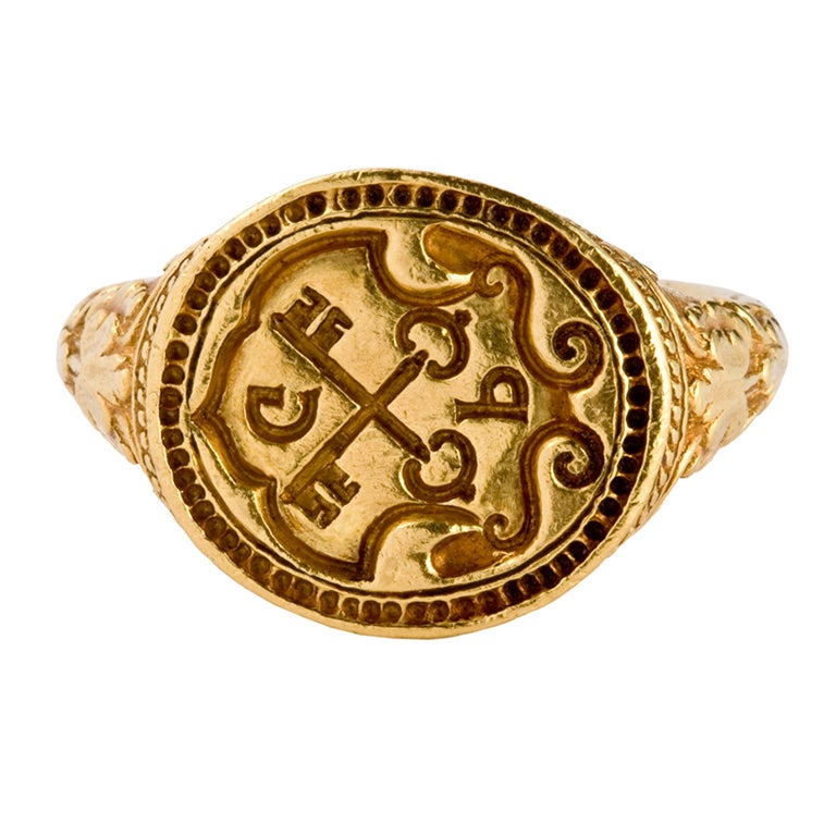 Renaissance Signet Ring For Sale