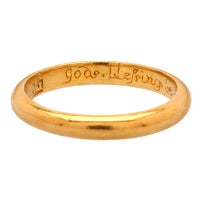Renaissance Posy Ring "God's Blessing Be on Thee and Me"