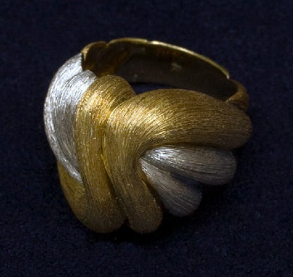 HENRY DUNAY Two Color Gold Ring