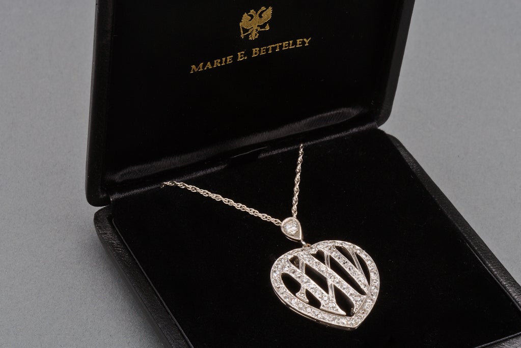 Collier édouardien du 25e anniversaire en or et platine avec diamants, 1910 Bon état - En vente à St. Catharines, ON