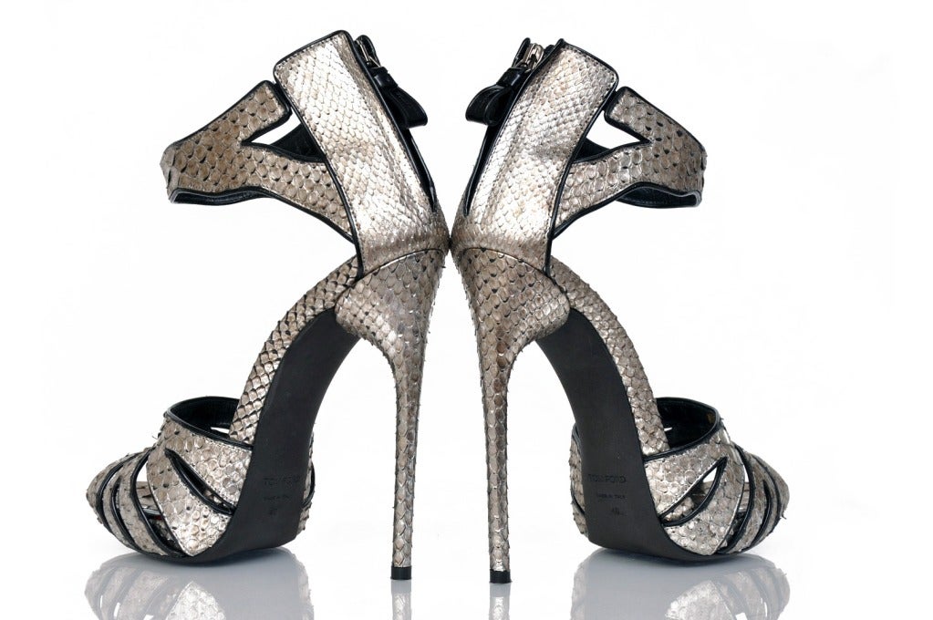 tom ford heels silver