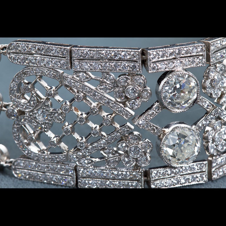Art Deco Diamond Lace Choker Necklace 2
