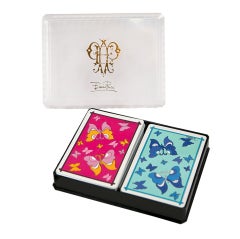 2 decks of Emilio Pucci playing cards in box