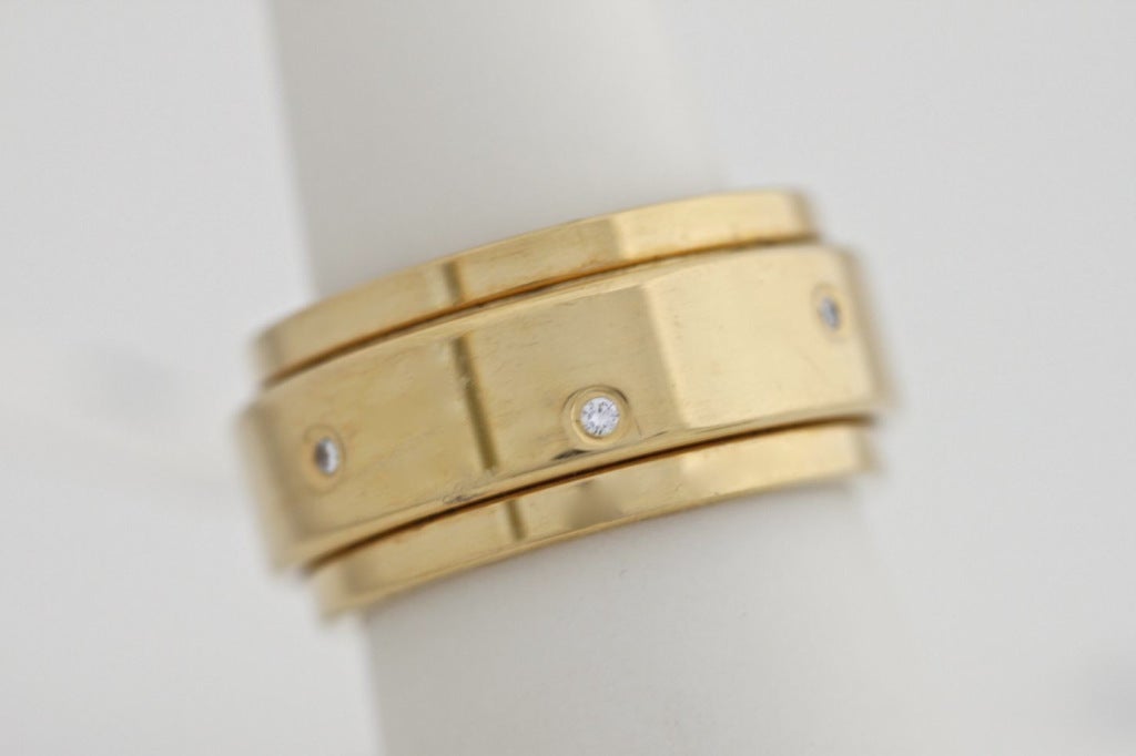 Women's PIAGET Yellow Gold & Diamond Possession Bandeau Ring For Sale