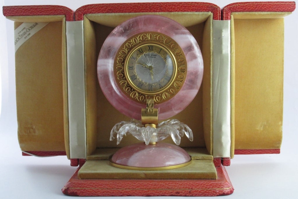 rose quartz clock