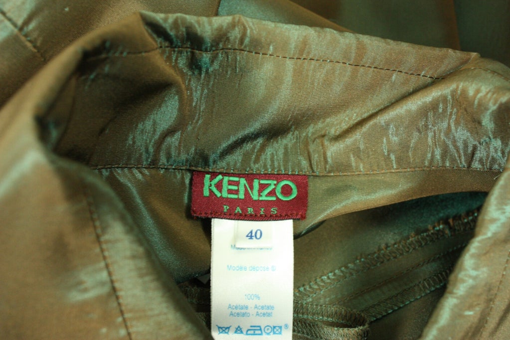 Kenzo Sharkskin Dress, 1990s  For Sale 2