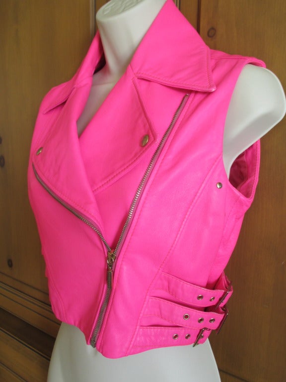 neon pink vest