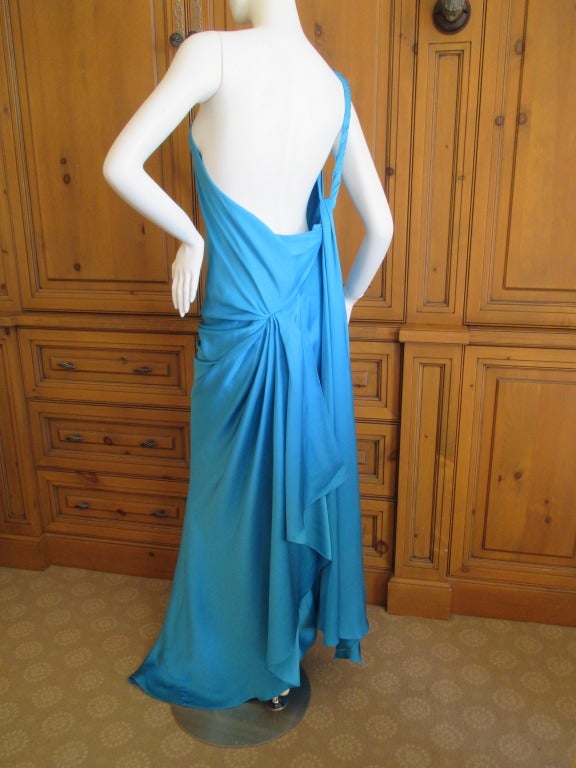 Yves Saint Laurent Blue Silk Dress NWT $5250 1
