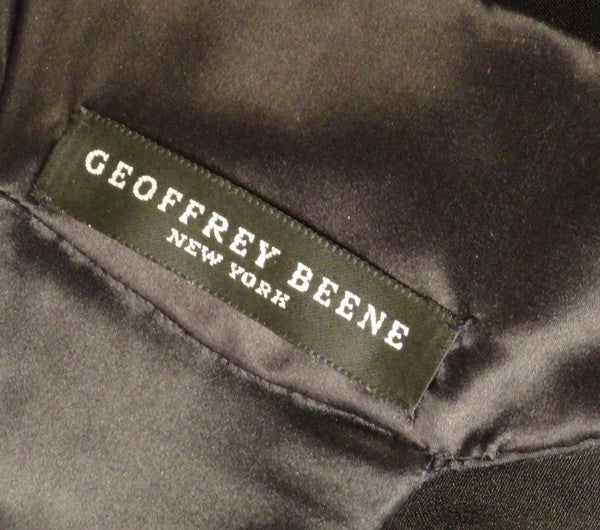 1990s Geoffrey Beene Black Silk & Sequin Evening Gown 3