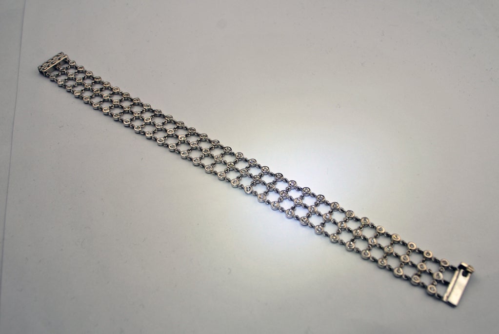 Three Strand Diamond Chain Bracelet