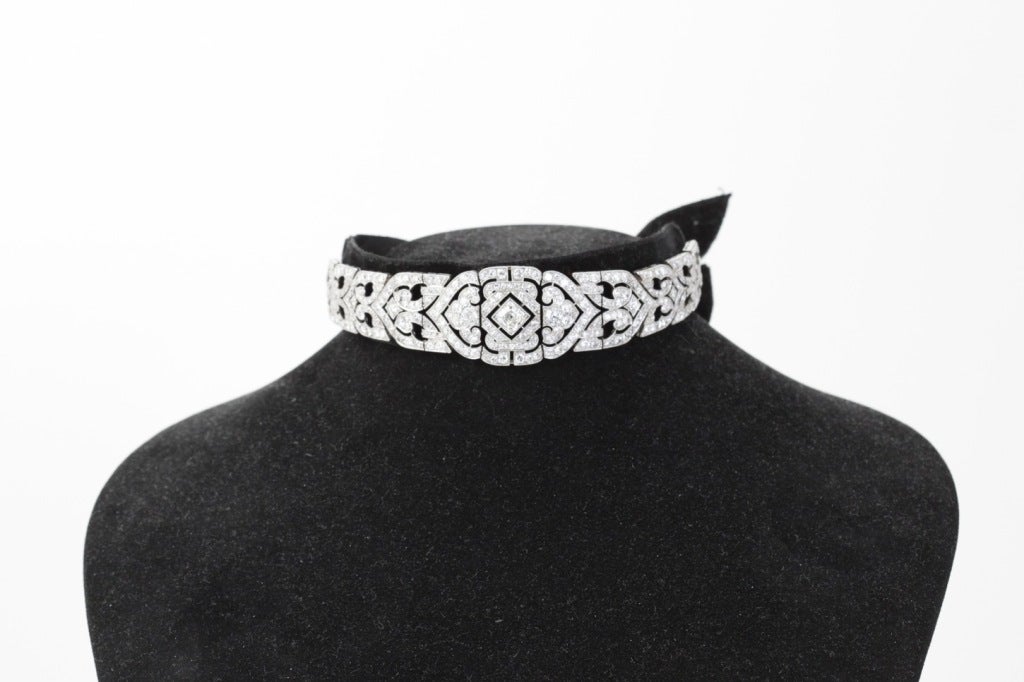 black choker bracelet