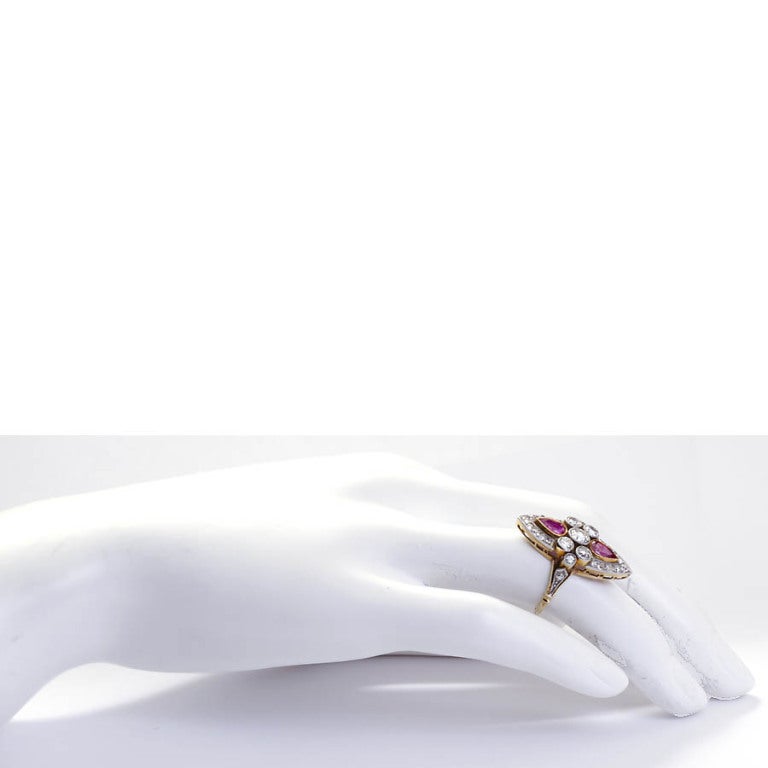Antique Diamond and Ruby Ring 1