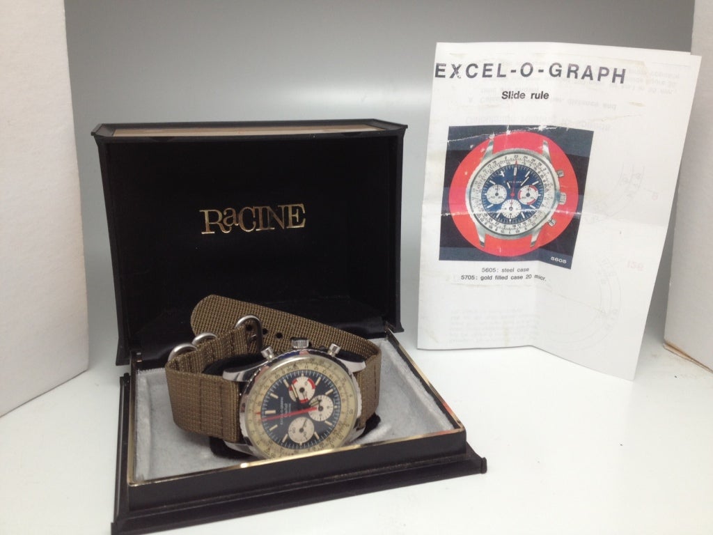 Gallet by Racine Excel-O-Graph Wristwatch with Box, Brochure 2