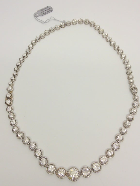 Diamond/bracelet  riviere necklace 1