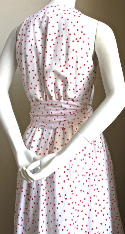 white dress with red hearts