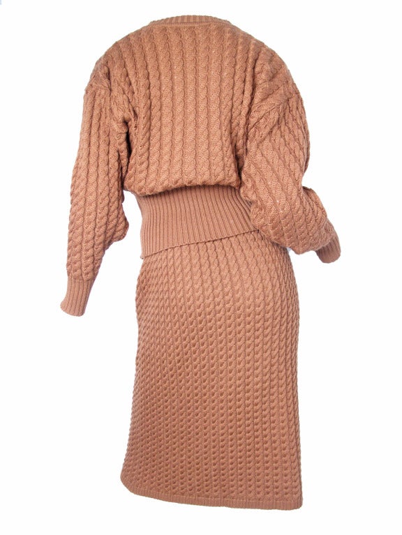 Women's Jaeger knit sweater and skirt