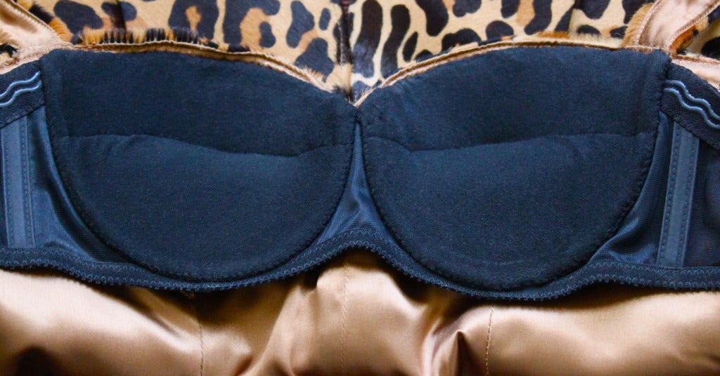 leopard bustier