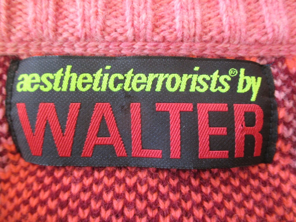 Walter Van Beirendonck Men's Sweater sz L 4