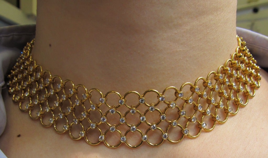 Tiffany & Co     Diamond Gold Necklace 1