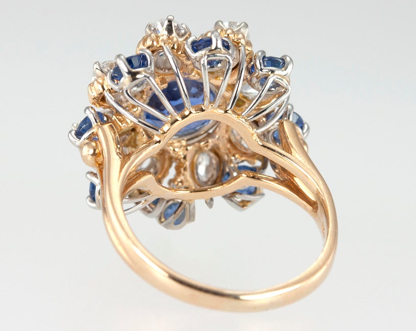 Oscar Heyman Sapphire and Diamond Ring For Sale 2