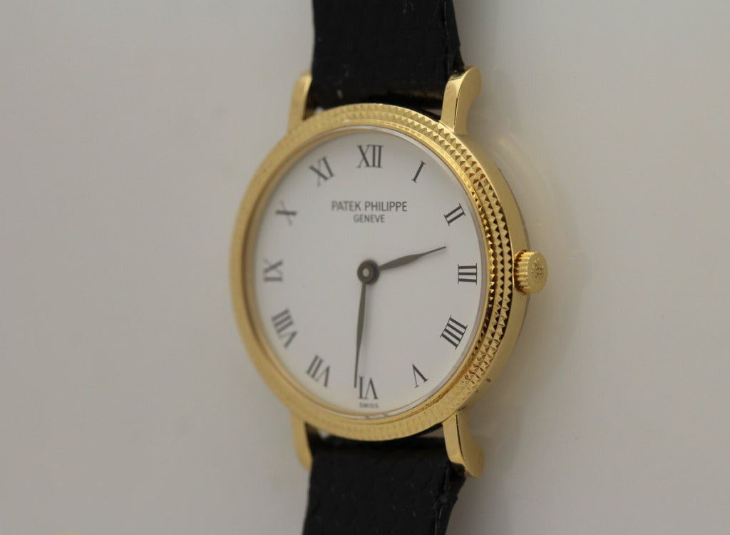 Women's Patek Philippe Lady's Yellow Gold Calatrava Wristwatch Ref 4819