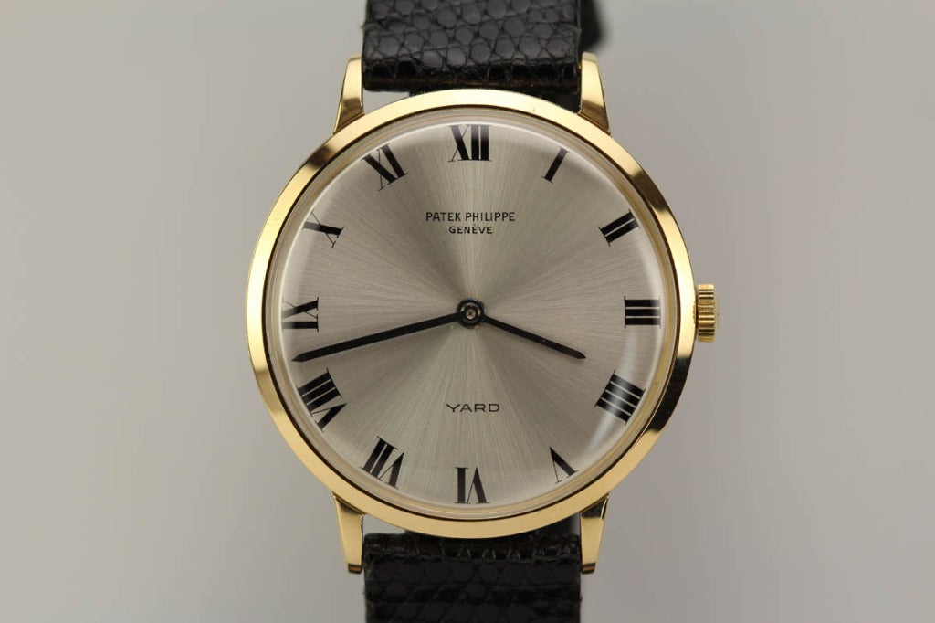 Patek Philippe 18k yellow gold wristwatch, Ref. 3468, retailed by Yard, circa 1970s.