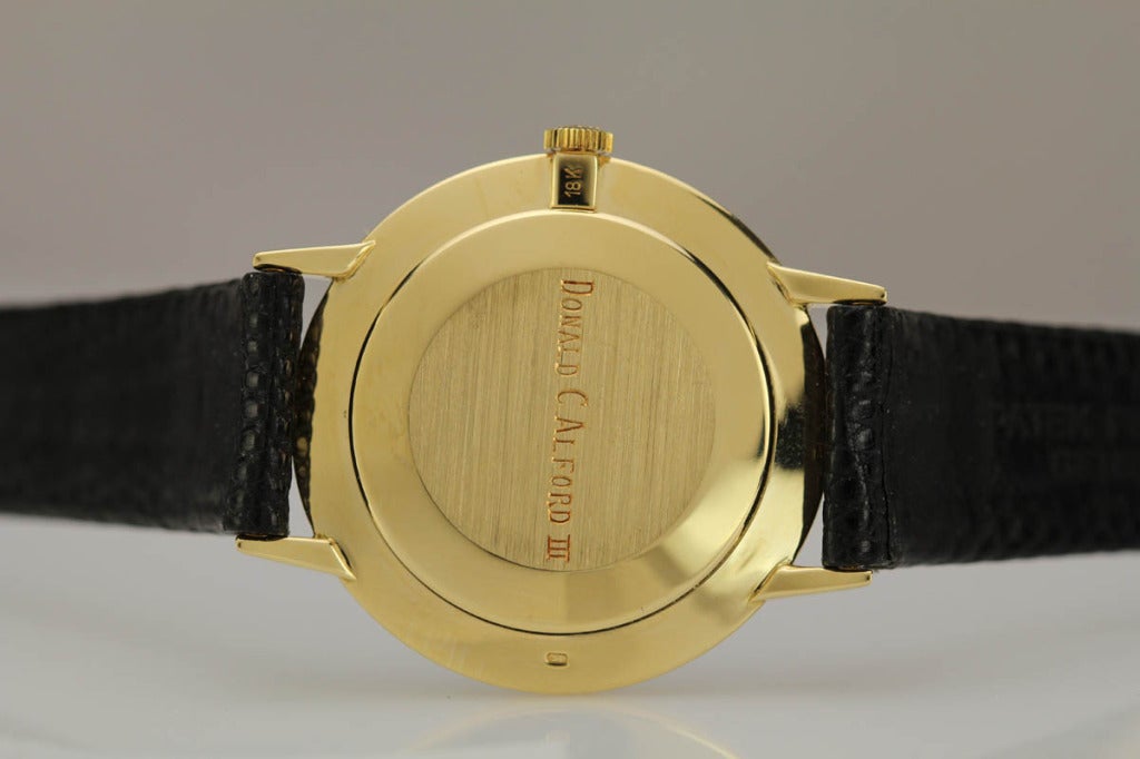 Men's Patek Philippe Yellow Gold Wristwatch Ref 3468 Retailed by Yard circa 1970s