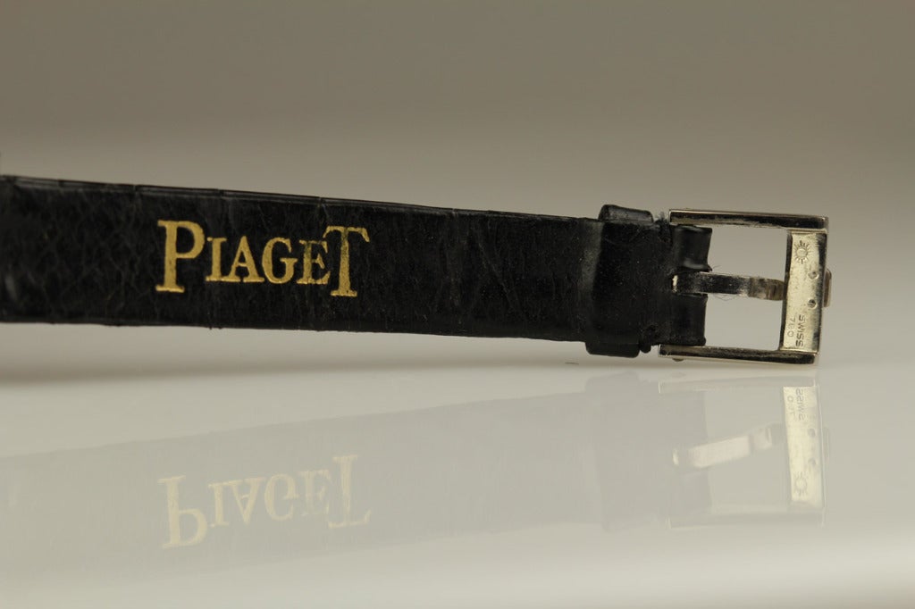 Piaget Lady's White Gold and Diamond Wristwatch circa 2000 1