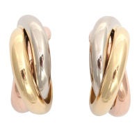 Cartier Triple Ring Earrings