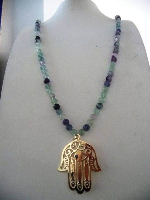 i4 Fatima stone Rosary necklace 2