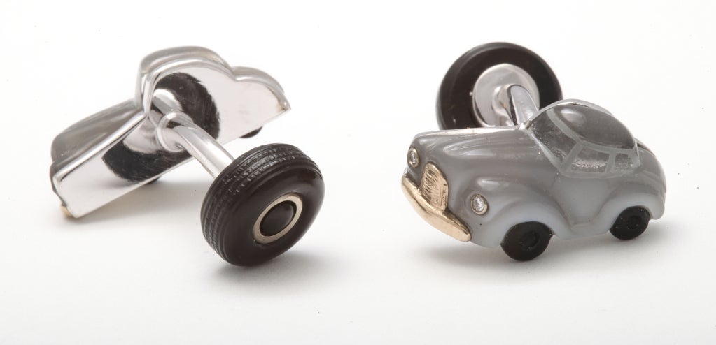 Contemporary Exceptional Car Cufflinks by Michael Kanners