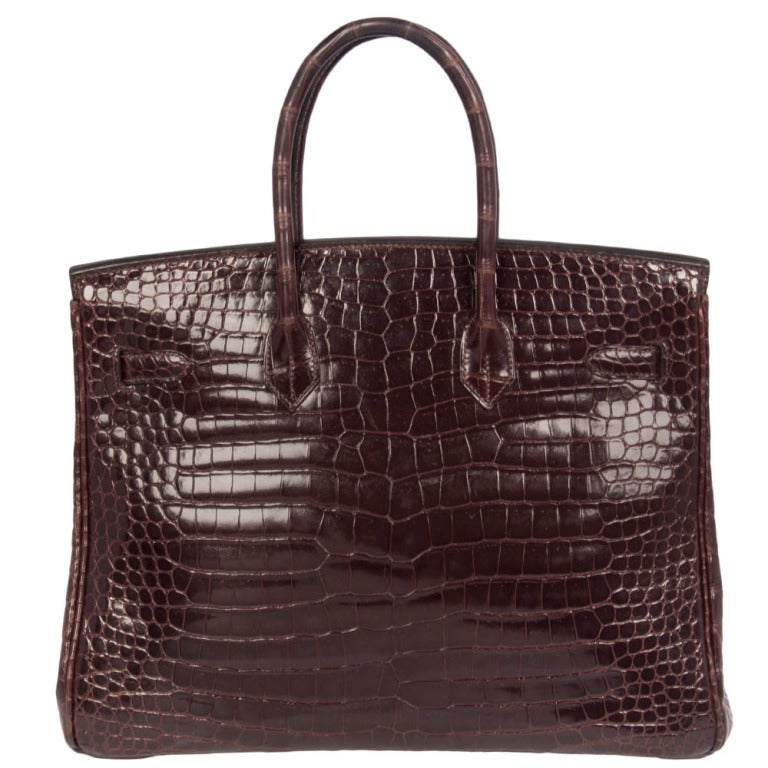 Women's Hermes 35 cm Birkin Bag Porosus Crocodile