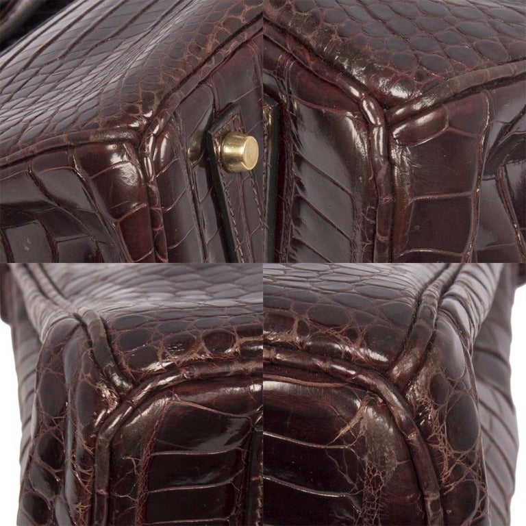 Hermes 35 cm Birkin Bag Porosus Crocodile 7