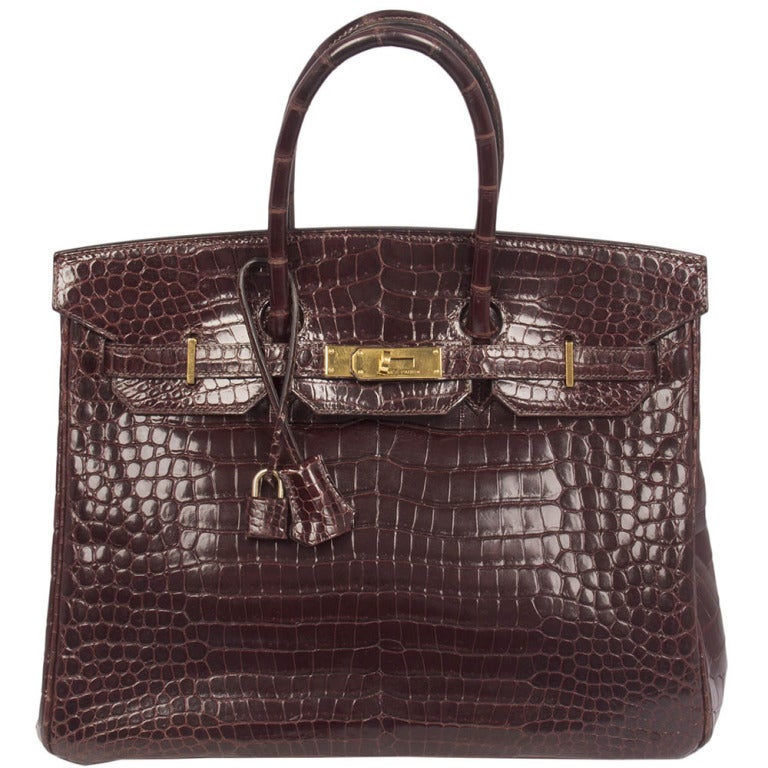 Hermes 35 cm Birkin Bag Porosus Crocodile 5