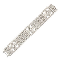 Cartier, Platinum and Diamond bracelet
