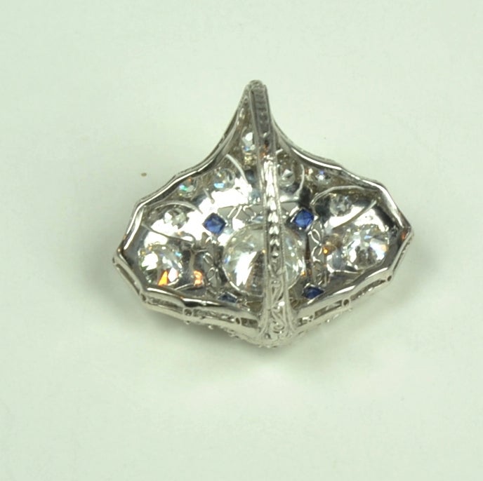 1920's Diamond ''Dinner'' Ring For Sale 1