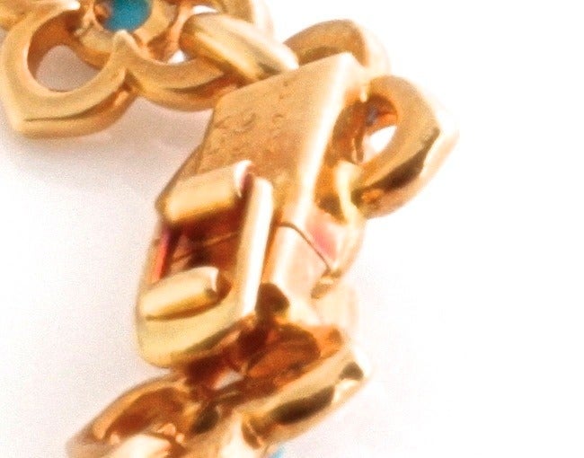 VAN CLEEF & ARPELS Turquoise Gold Bracelet 2