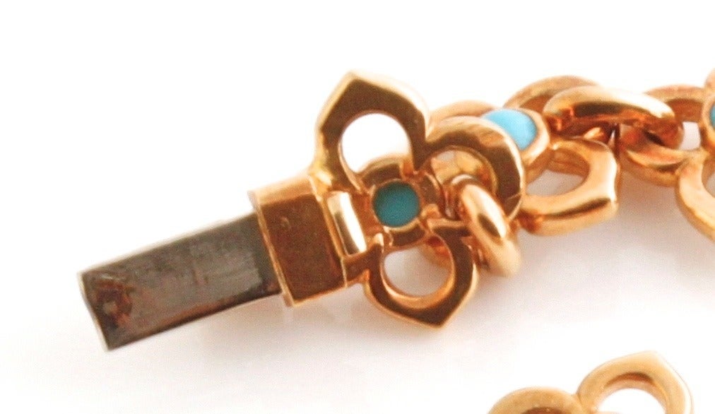 VAN CLEEF & ARPELS Turquoise Gold Bracelet 3