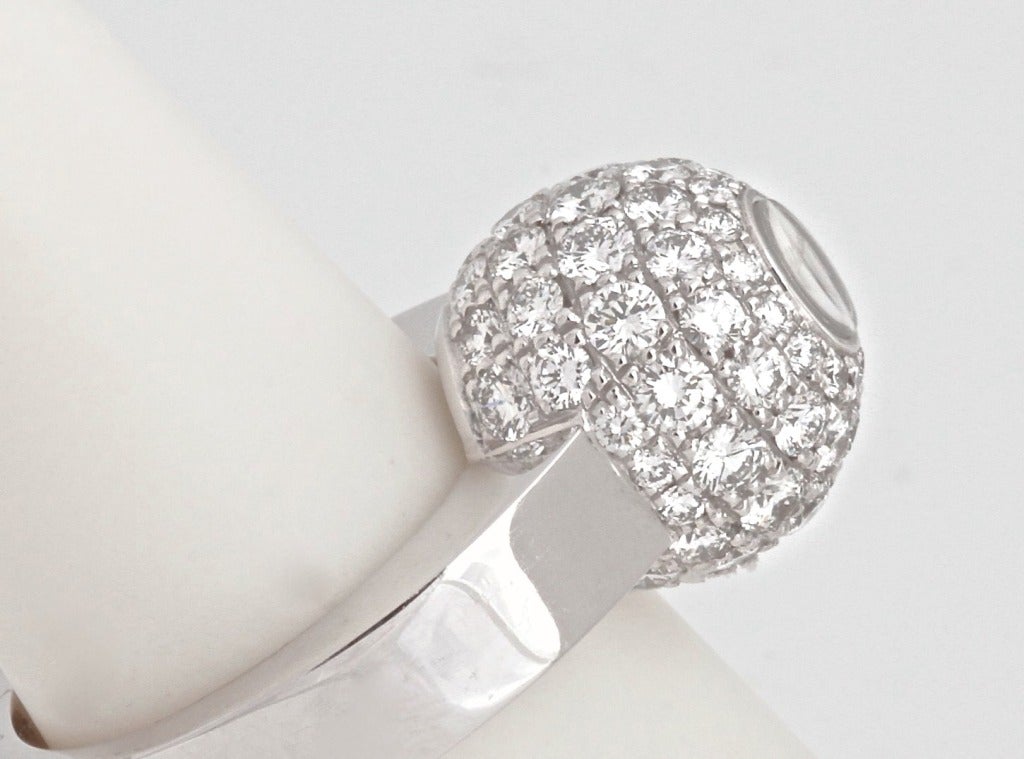 CHOPARD "Happy Diamond" White Gold and Diamond Ring