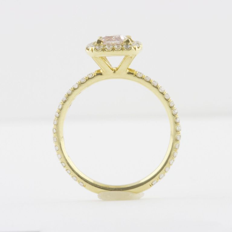 Women's GIA Fancy Pink Diamond Engagement Ring